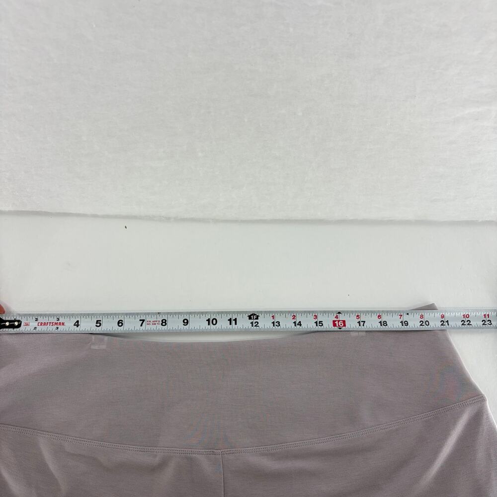 Athleta Seasoft Wide Leg Crop Pant 2X Plus Mauve Gray Pull On Pockets - Picture 5 of 9